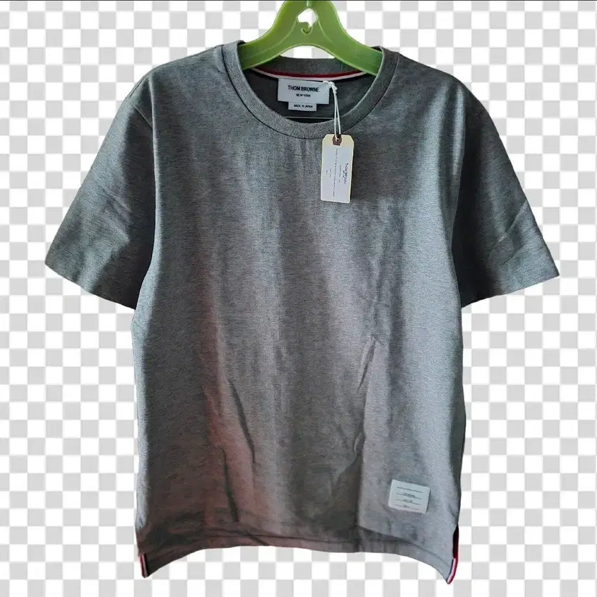 [BUNJANG] Thom Browne Grey Short Sleeve T-Shirt Size 2 / 롯데백화점 라벨 (정품) THOM BROWNE 그레이 반팔 티셔츠 사이즈