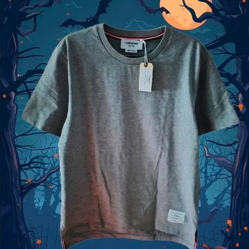 [BUNJANG] Thom Browne Grey Short Sleeve T-Shirt Size 2 / 롯데백화점 라벨 (정품) THOM BROWNE 그레이 반팔 티셔츠 사이즈