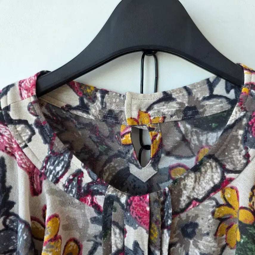 [BUNJANG] Floral Ruffle T-Shirt / 66/꽃무늬 러플 티셔츠