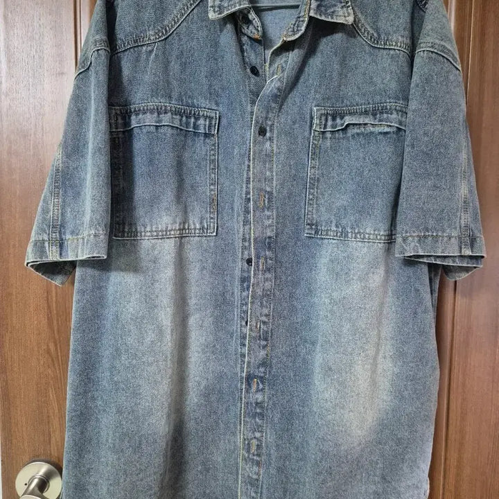 [BUNJANG] Urban Dress Denim Short Sleeve Shirt / 어반드레스 청남방