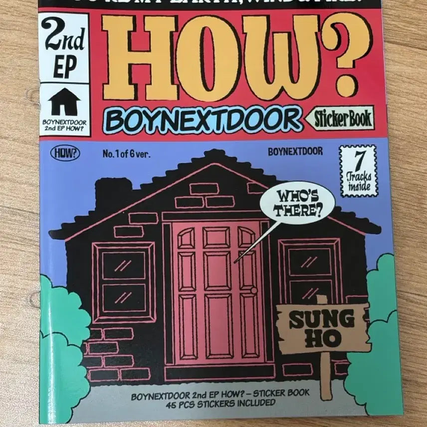 [BUNJANG] BOYNEXTDOOR HOW? Sungho Sticker Book / 보넥도 HOW? 성호 스티커북