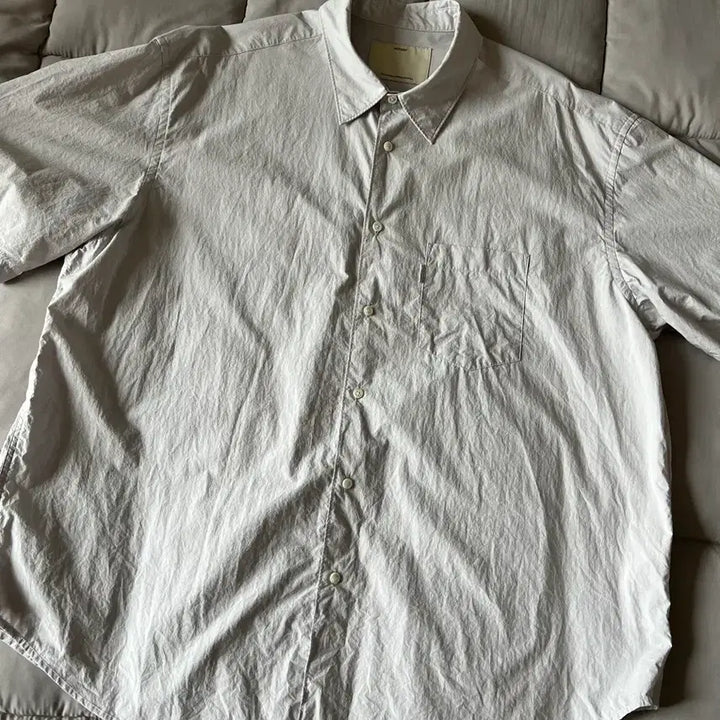 [BUNJANG] Pottery Cotton Typewriter Comfort Short Sleeve Shirt / 포터리 코튼 타입라이터 컴포트 반팔셔츠