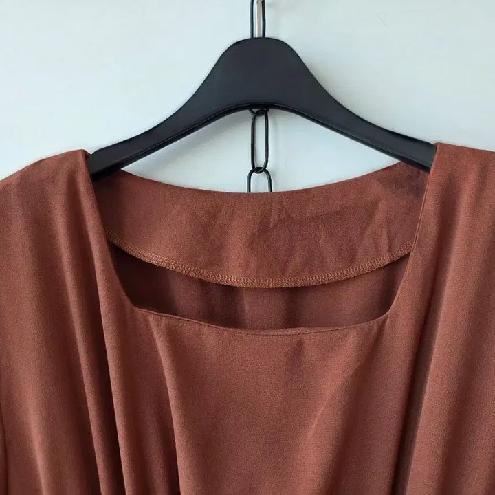 [BUNJANG] Brown Banding Dress / F/브라운 밴딩 원피스