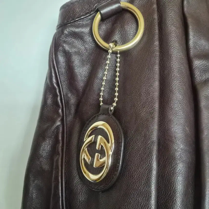 [BUNJANG] Gucci GG Leather Shoulder Bag / 구찌 GG 레더 숄더백