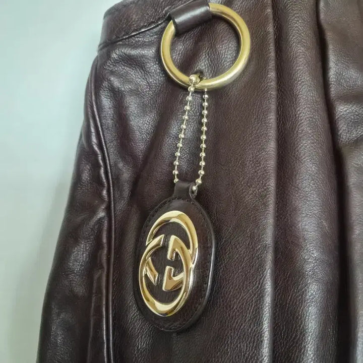 [BUNJANG] Gucci GG Leather Shoulder Bag / 구찌 GG 레더 숄더백
