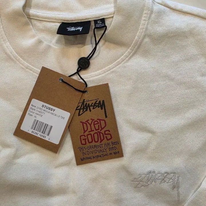 [BUNJANG] Stussy Dyed Mock Neck Long Sleeve T-Shirt XL / 스투시 다잉 모크넥 쭉티
