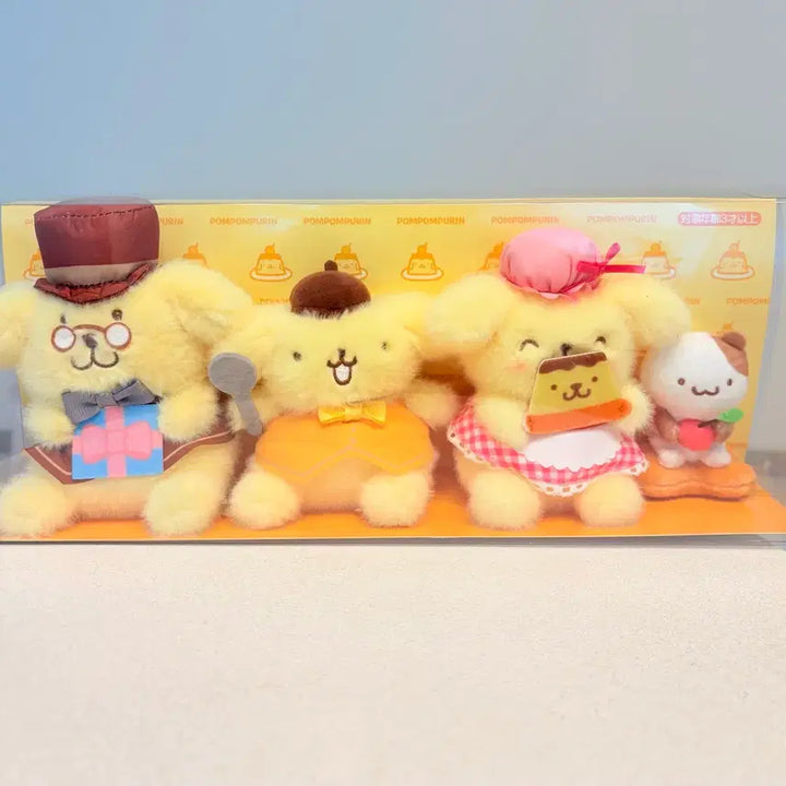 [BUNJANG] Sanrio Pompompurin 30th Anniversary Doll Set Mini Doll Family Set / 택포)산리오 폼폼푸린 30주년 인형 세트 미니누이 가족세트