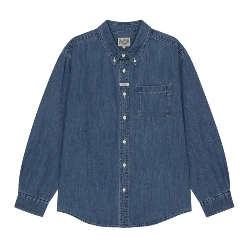[BUNJANG] Marithe UNI BASIC DENIM SHIRT Blue M / 마리떼 UNI BASIC DENIM SHIRT 새상품