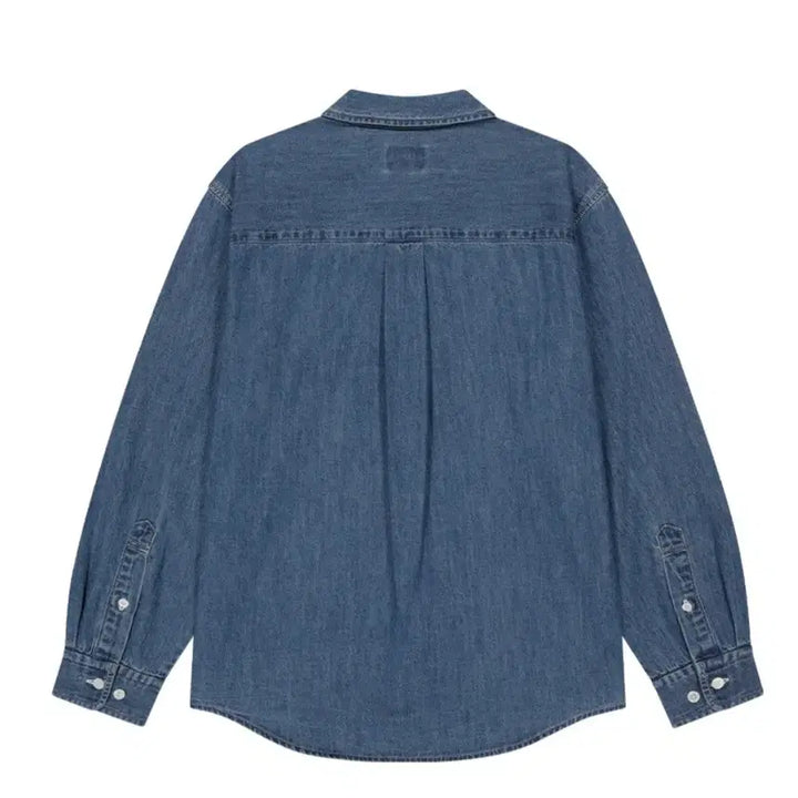 [BUNJANG] Marithe UNI BASIC DENIM SHIRT Blue M / 마리떼 UNI BASIC DENIM SHIRT 새상품