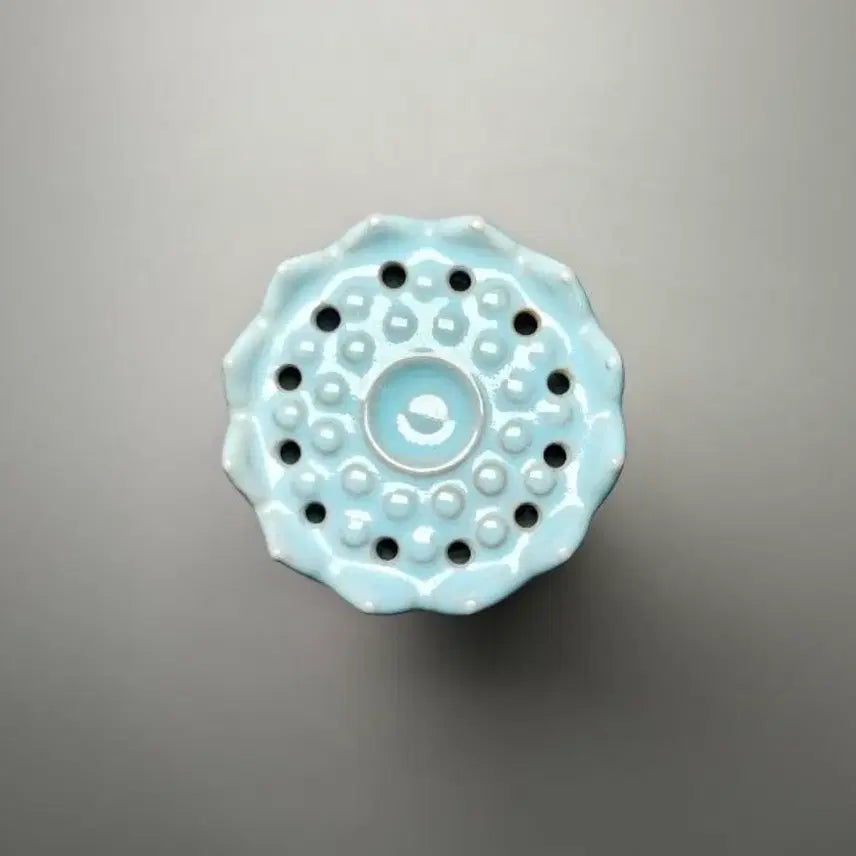 [BUNJANG] Northern Song Dynasty Yaozhou Celadon Dragon Incense Holder / 북송 여요 청자 연판문 용이 향꽂이 중국도자기 골동품 수집품