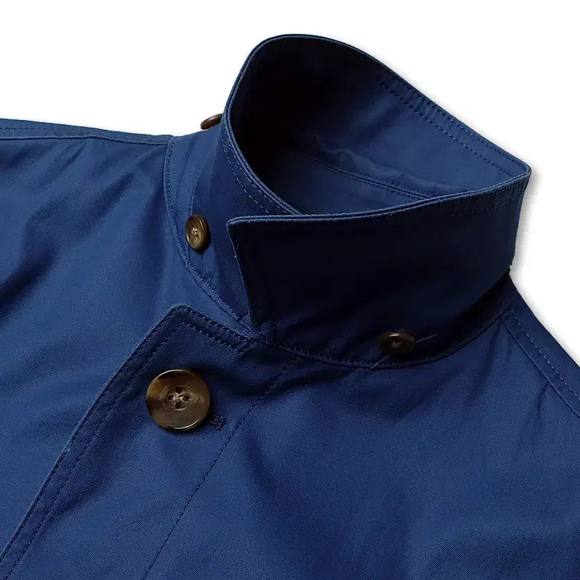 [BUNJANG] Universal Language Blue Cotton Classic Hidden-Button Jacket / 유니버셜 랭귀지 [Universal Language] 블루 히든버튼 자켓