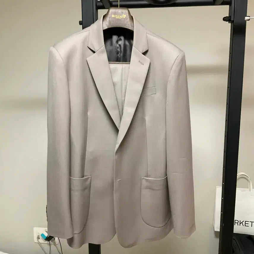 [BUNJANG] MONOSEWING (formerly HANCE) Wool Gabardine Setup Dusty Beige Size 50 Blazer + Trousers / 모노소잉(구 핸스) 울 개버딘 셋업 더스티베이지 50 (블레이저+슬랙스)