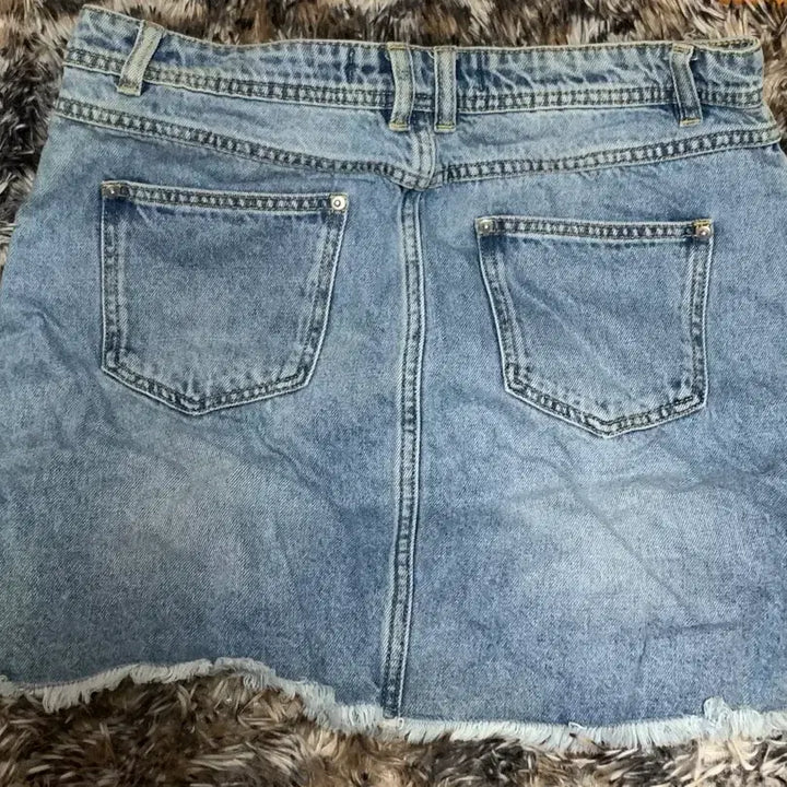 [BUNJANG] EICHI TOO Son Goku Collaboration Denim Skirt L / 유니크 손오공 콜라보 EICHI TOO 청치마 L (165/72A)