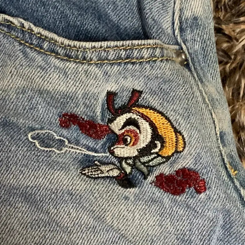 [BUNJANG] EICHI TOO Son Goku Collaboration Denim Skirt L / 유니크 손오공 콜라보 EICHI TOO 청치마 L (165/72A)