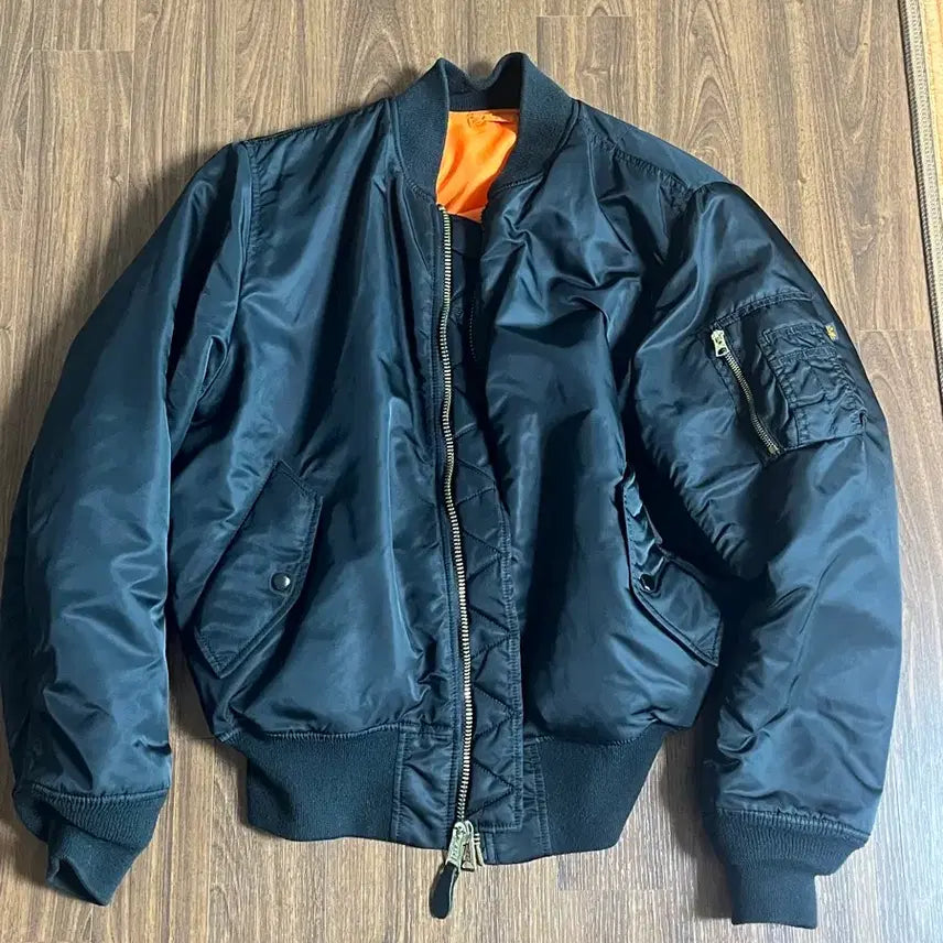[BUNJANG] Alpha Industries MA-1 Black Jacket M / 알파인더스트리 MA-1 블랙 m