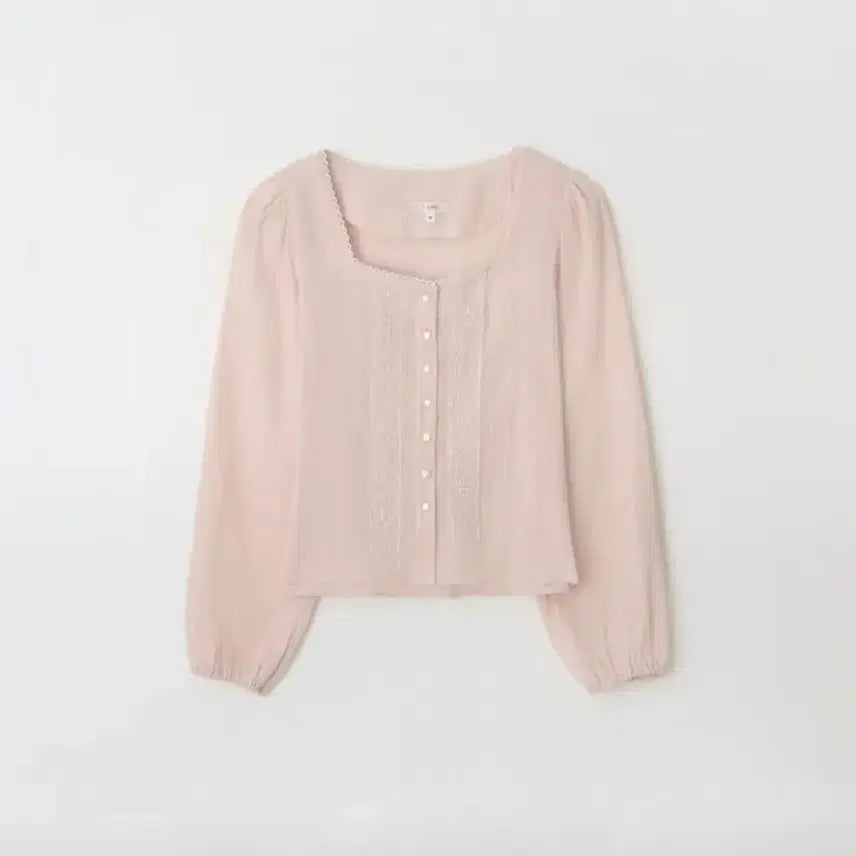 [BUNJANG] JENNIO Pearl Ethnic Blouse Apricot M / 제니오 펄 에스닉 블라우스 애프리콧 M