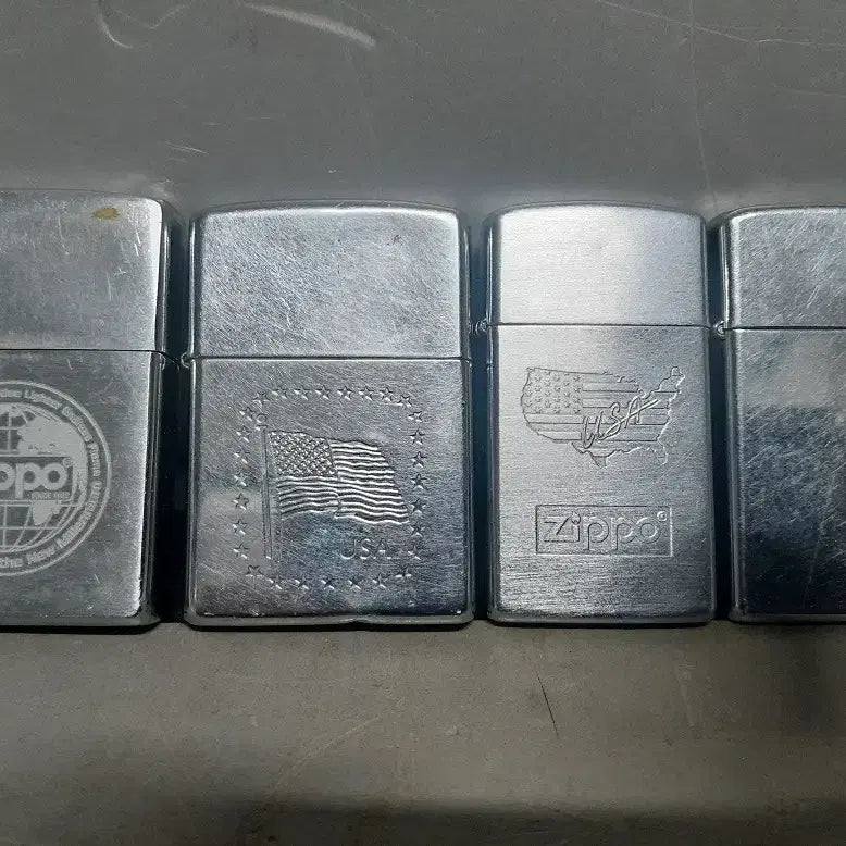 [BUNJANG] Zippo Lighter Set (4 Pieces) / 지포 라이터  4개