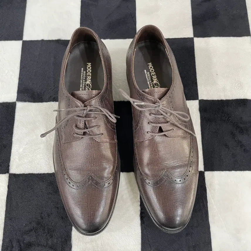[BUNJANG] Soda Homme Wingtip Leather Shoes 255mm / 476) 소다옴므 윙팁 가죽 구두 255mm