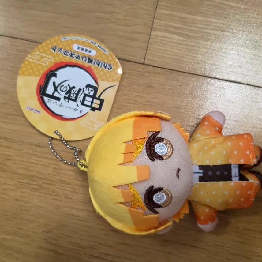 [BUNJANG] Demon Slayer Zenitsu Chibi Plush Keychain / 귀멸의 칼날 젠이츠 치비 누이 키링