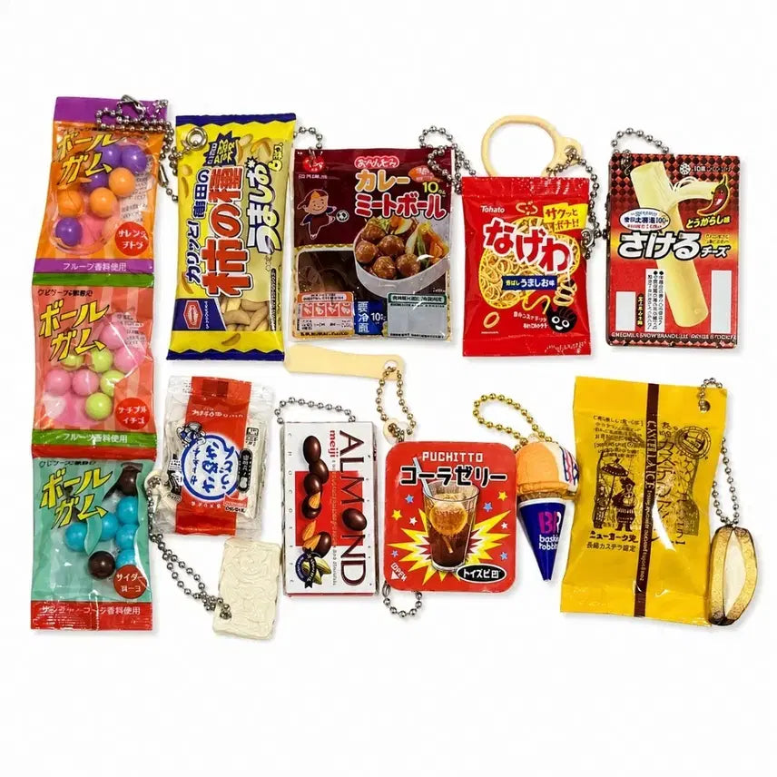 [BUNJANG] Food Gachapon Keychain Bundle Set (10 pcs) / 음식가챠  키링 10개 일괄