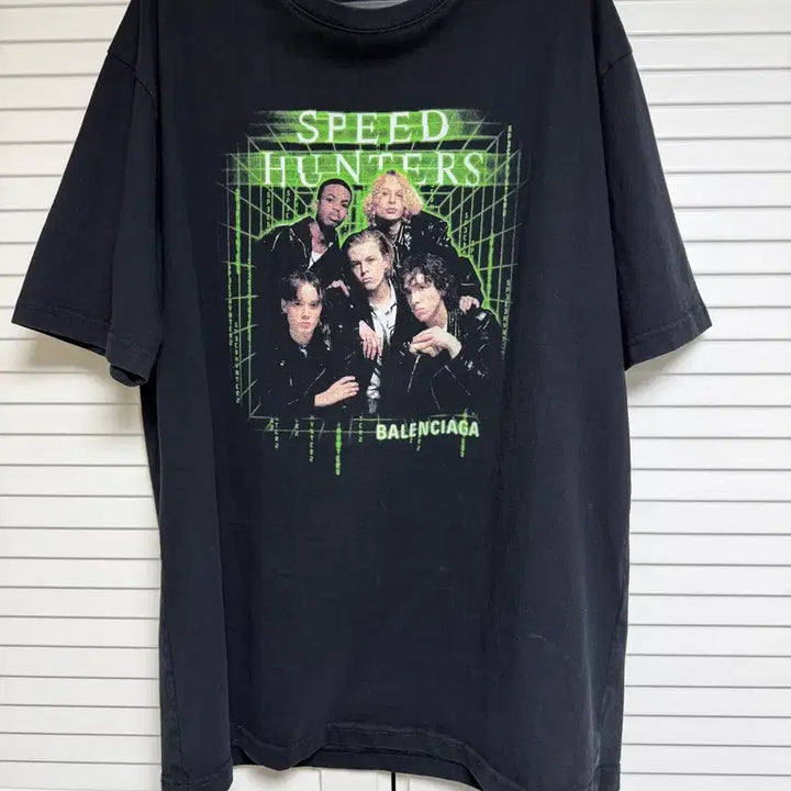 [BUNJANG] Balenciaga Speedhunters Short Sleeve T-Shirt Black / [M] 발렌시아가 스피드헌터 반팔 티셔츠 블랙