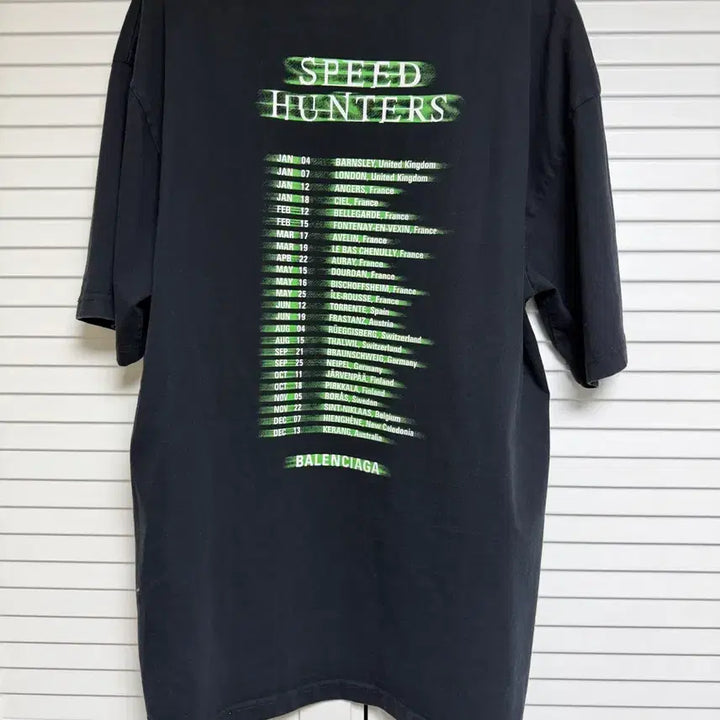[BUNJANG] Balenciaga Speedhunters Short Sleeve T-Shirt Black / [M] 발렌시아가 스피드헌터 반팔 티셔츠 블랙