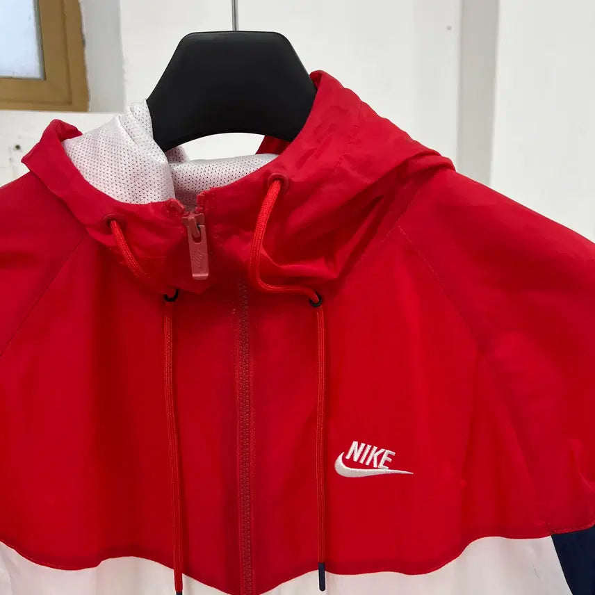 [BUNJANG] Nike Windrunner Jacket - Red/White / S 나이키 윈드러너 바람막이 자켓