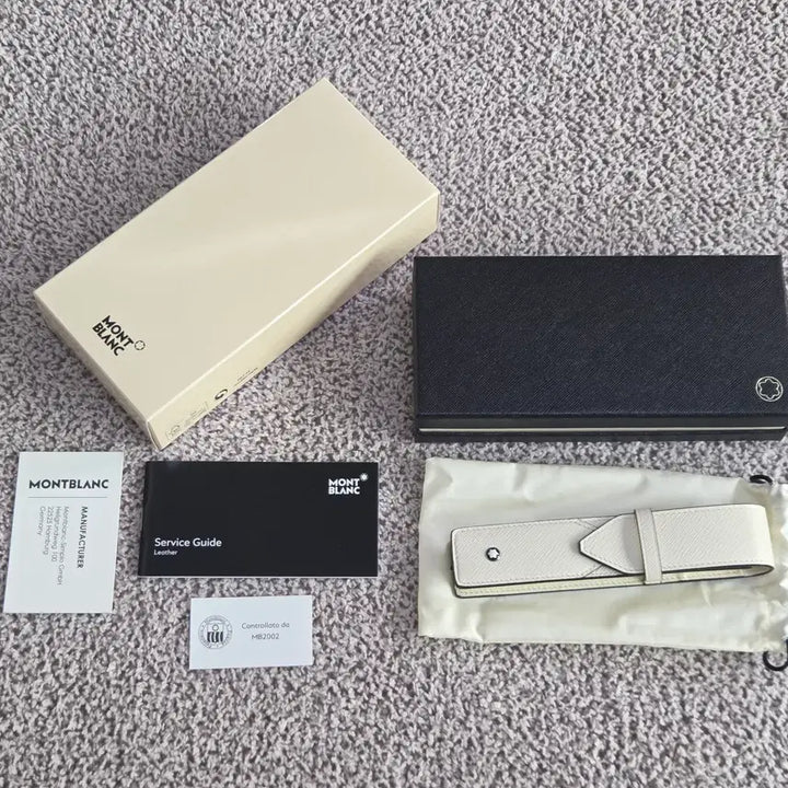 [BUNJANG] Montblanc Sartorial 1-Pen Pouch Ivory / 몽블랑 사토리얼 아이보리 1구 펜 파우치
