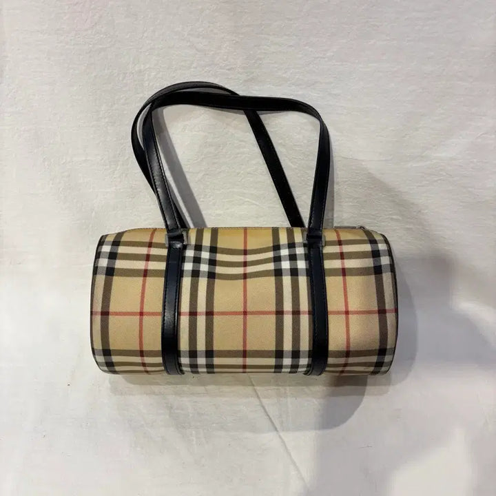 [BUNJANG] Burberry Nova Check Barrel Tote Bag / 버버리 노바체크 원통백 토트백 가방