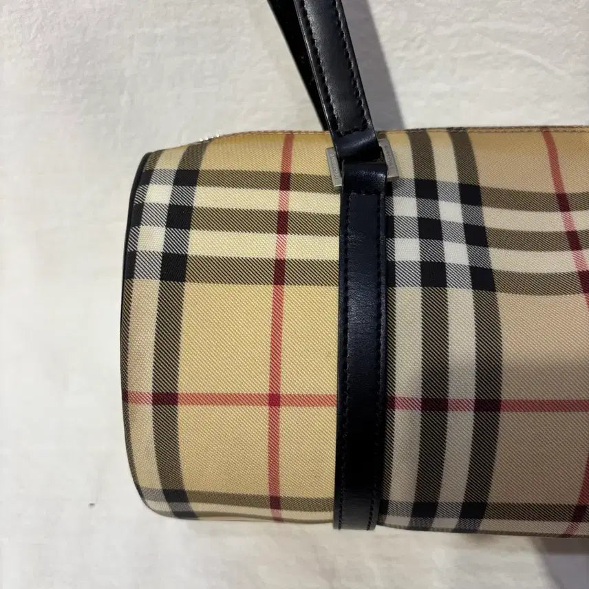 [BUNJANG] Burberry Nova Check Barrel Tote Bag / 버버리 노바체크 원통백 토트백 가방