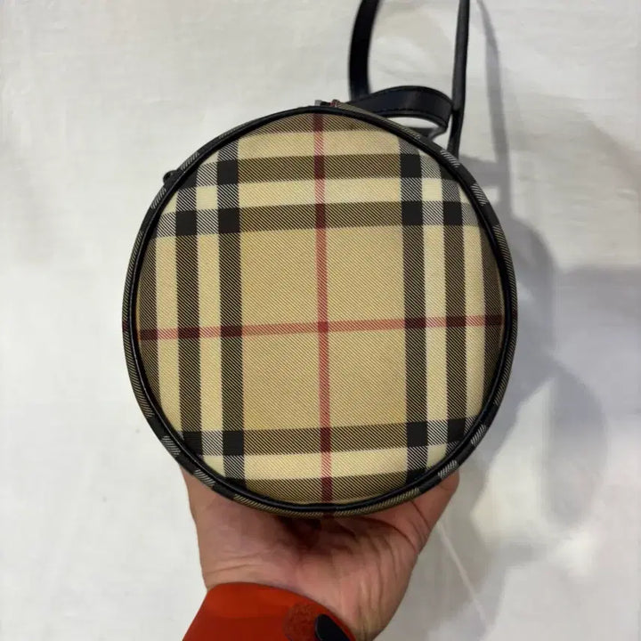 [BUNJANG] Burberry Nova Check Barrel Tote Bag / 버버리 노바체크 원통백 토트백 가방