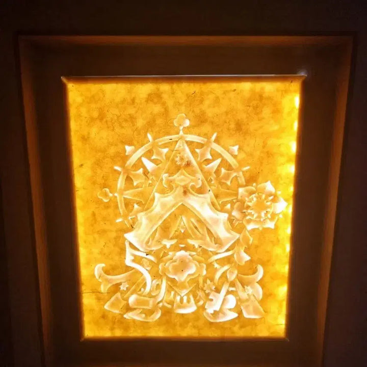 [BUNJANG] Cookie Run Kingdom Pure Vanilla Cookie Hanji Lamp Mood Light / 쿠키런 킹덤 퓨어바닐라 쿠키 한지 조명 무드등