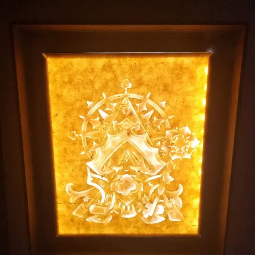 [BUNJANG] Cookie Run Kingdom Pure Vanilla Cookie Hanji Lamp Mood Light / 쿠키런 킹덤 퓨어바닐라 쿠키 한지 조명 무드등