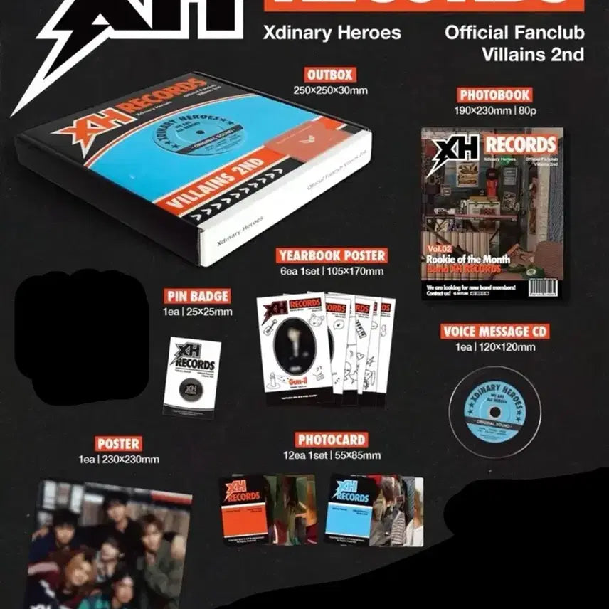 [BUNJANG] Xdinary Heroes Villains Season 2 Kit Unsealed Item / 빌런즈 2기 키트 엑디즈 엑스디너리히어로즈