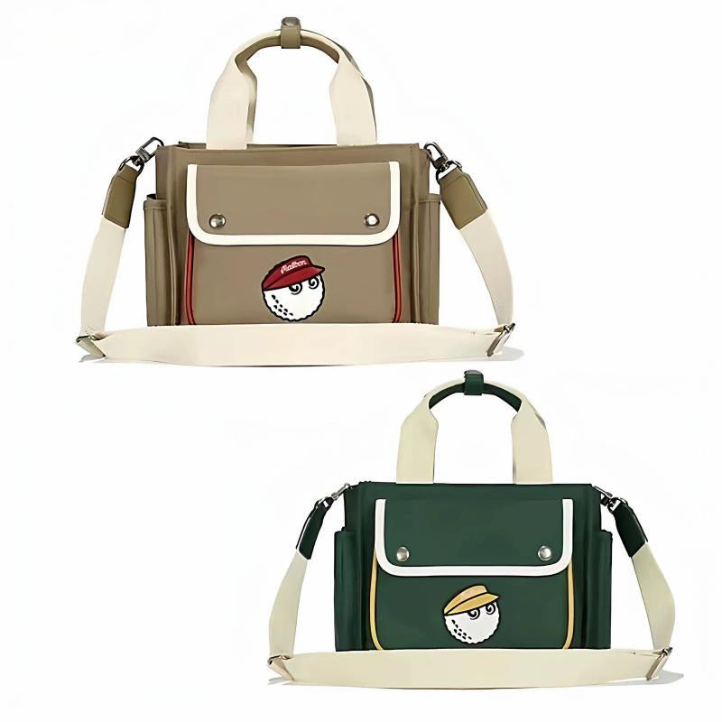 [BUNJANG] Malbon Golf Multi-Pocket Tote Bag / 말본골프 멀티포켓 토트백(옵션 - 그린, 베이지)