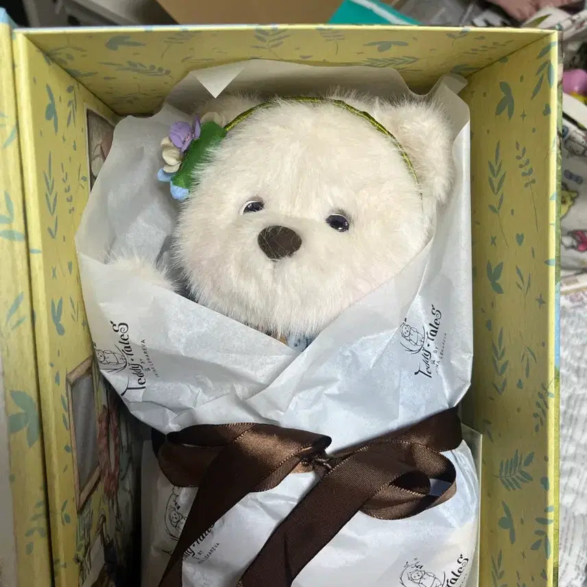 [BUNJANG] Teddy Tails Storyline M Forget-Me-Not Plush / (새상품)테디테일즈 스토리라인 물망초 M