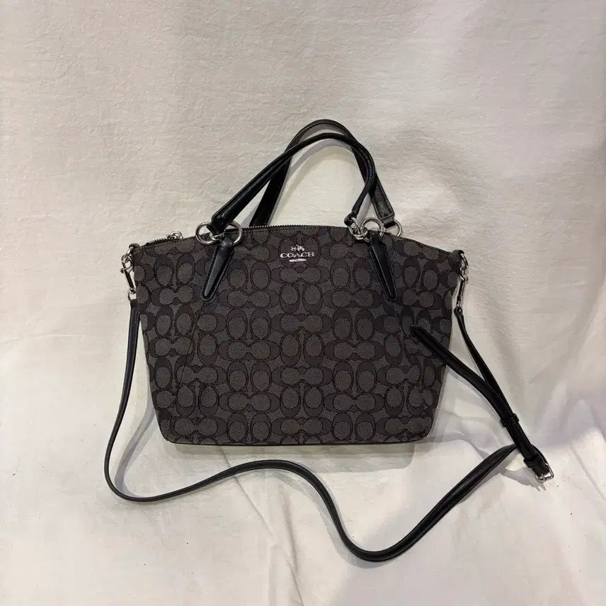 [BUNJANG] Coach Signature Satchel Tote Bag / 코치 시그니처 사첼백 토트백 가방