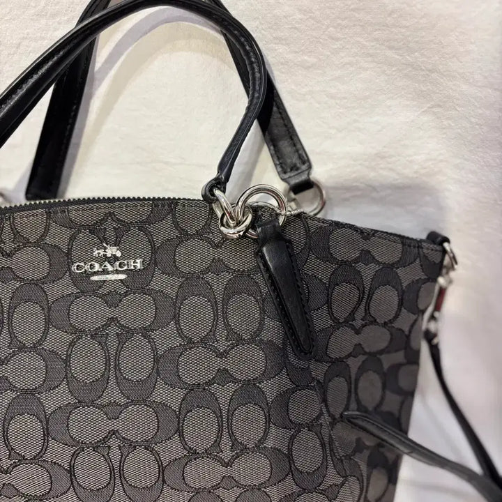 [BUNJANG] Coach Signature Satchel Tote Bag / 코치 시그니처 사첼백 토트백 가방