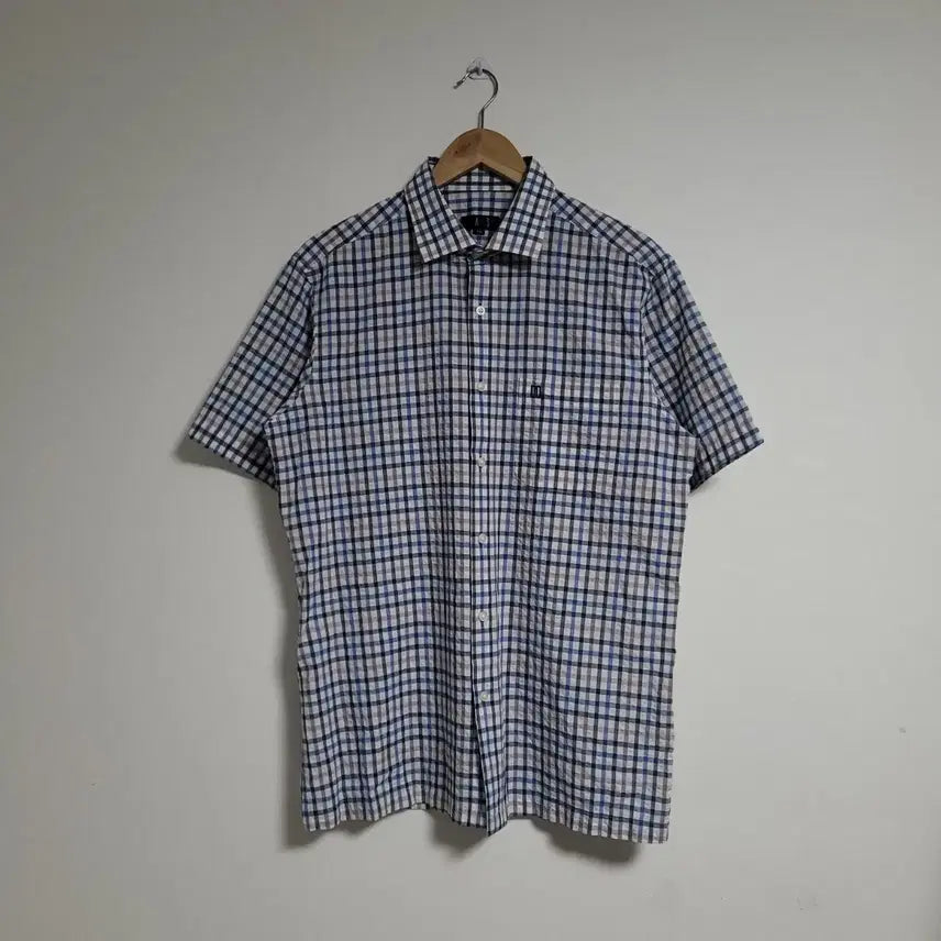 [BUNJANG] DAKS Check Short Sleeve Shirt Men&