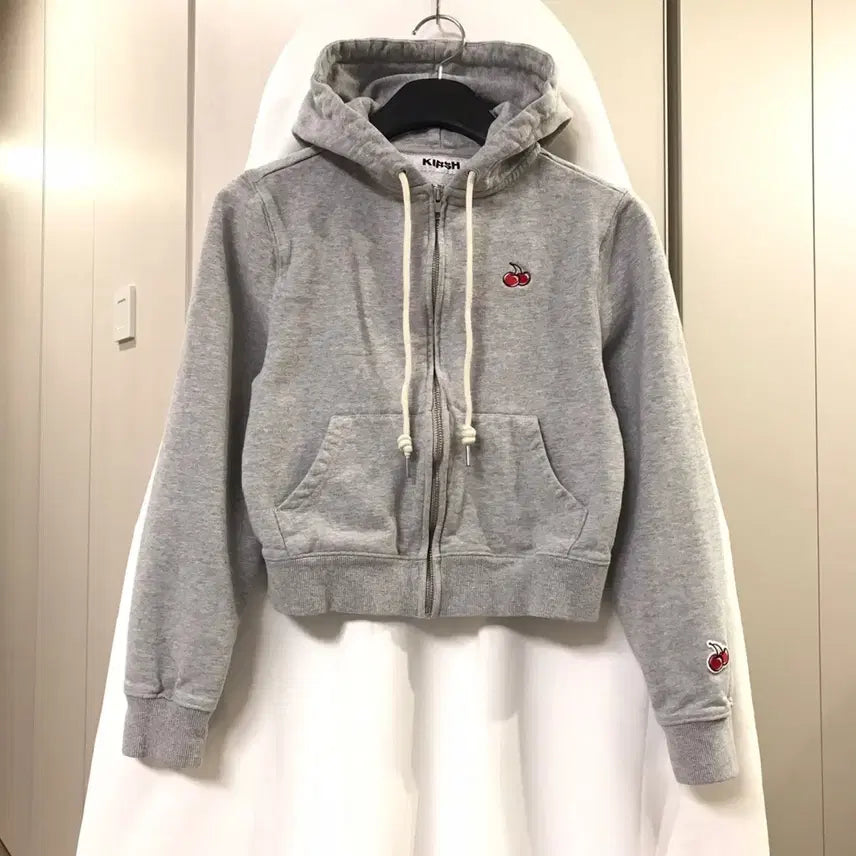 [BUNJANG] Kirsh Cropped Hooded Zip-Up (Size 1/55) / 키르시 크롭 후드 집업(1사이즈 55)
