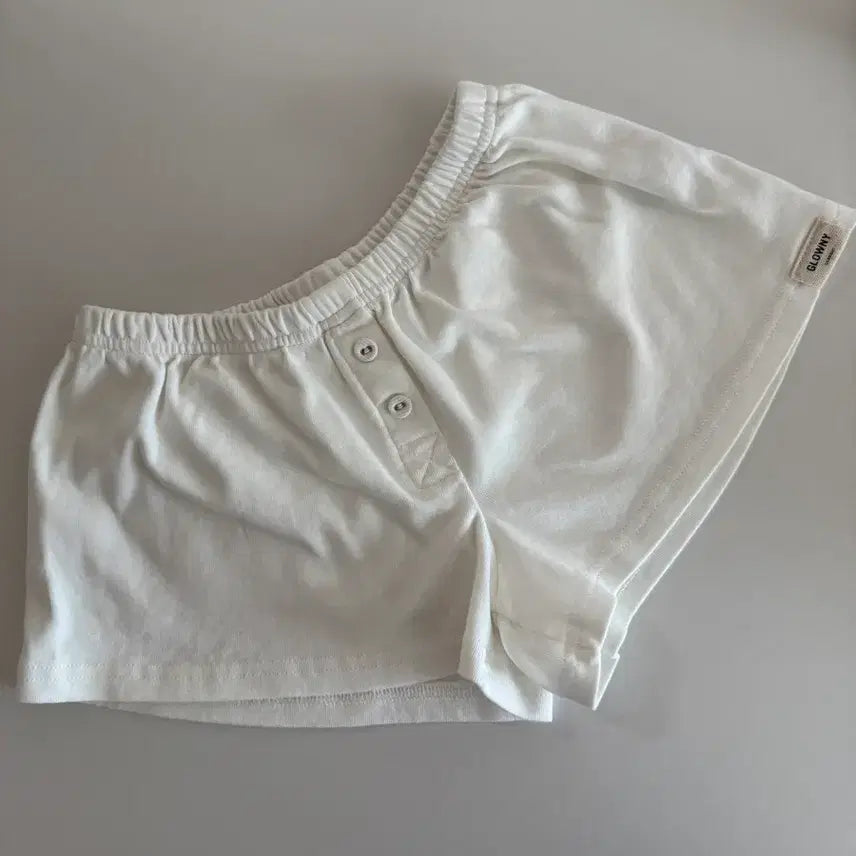[SOLD OUT] 글로니 button fly mini short white