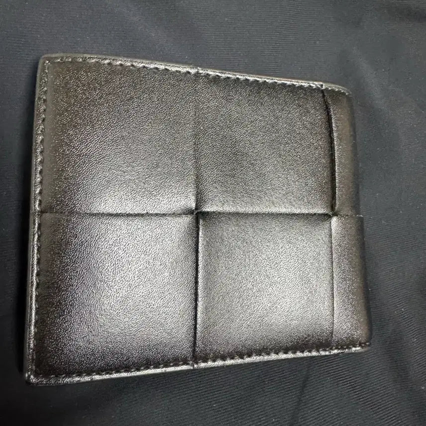 [BUNJANG] Bottega Veneta Intrecciato Bi-fold Wallet Black / 보테가 베네타 남성 반지갑 블랙
