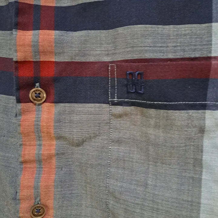 [BUNJANG] Daks Check Short Sleeve Shirt Size 100 / 닥스 체크 반팔 셔츠사이즈100