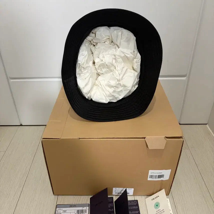 [BUNJANG] Prada L+ Nylon Bucket Hat Black / 새상품)정품 프라다 리나일론 버킷햇 모자 블랙 PRADA