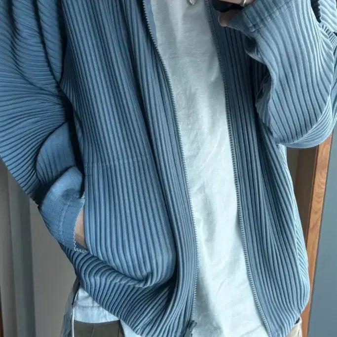 [BUNJANG] Homme Plissé Oversized High Neck Zip-Up / [4] 옴므플리세 오버사이즈 하이넥 집업