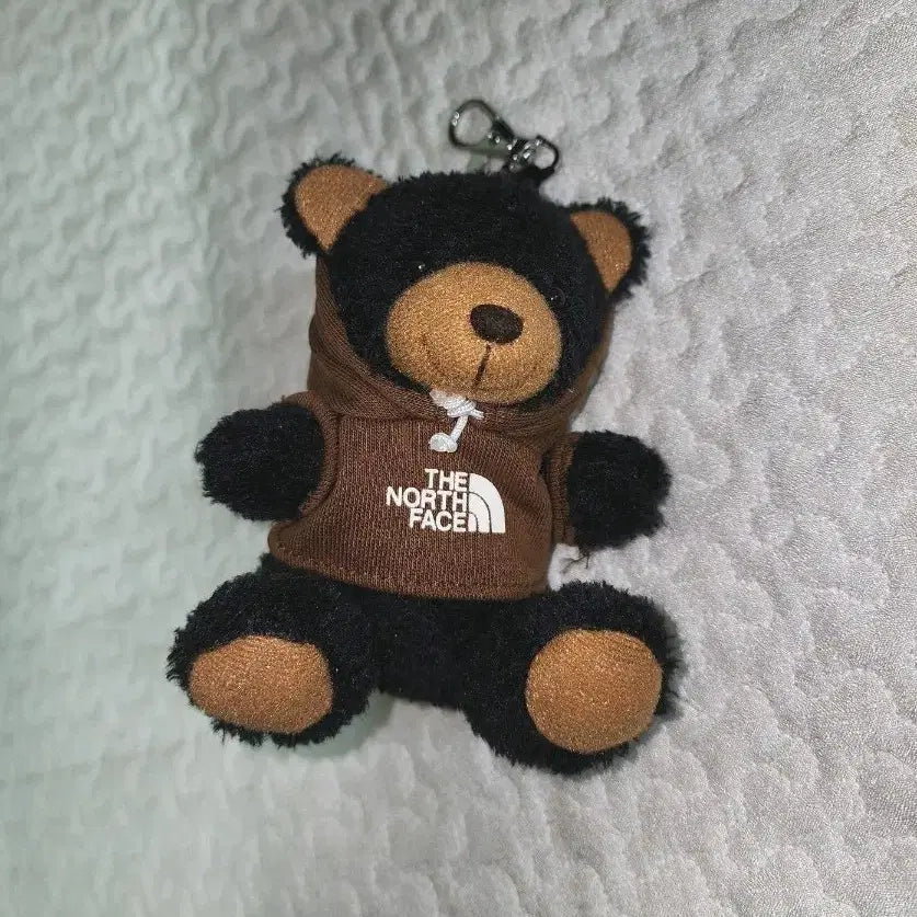 [BUNJANG] The North Face Brown Bear Plush Keychain / 노스페이스 곰인형 키링 브라운