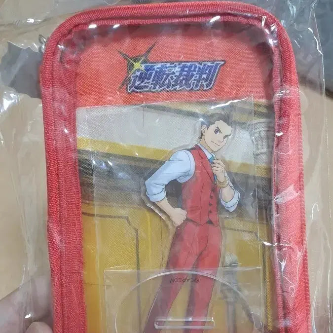 [BUNJANG] Gyakuten Saiban Odoroki Pouch + Acrylic Stand / 역전재판 오도로키 파우치 + 아크릴 스탠드