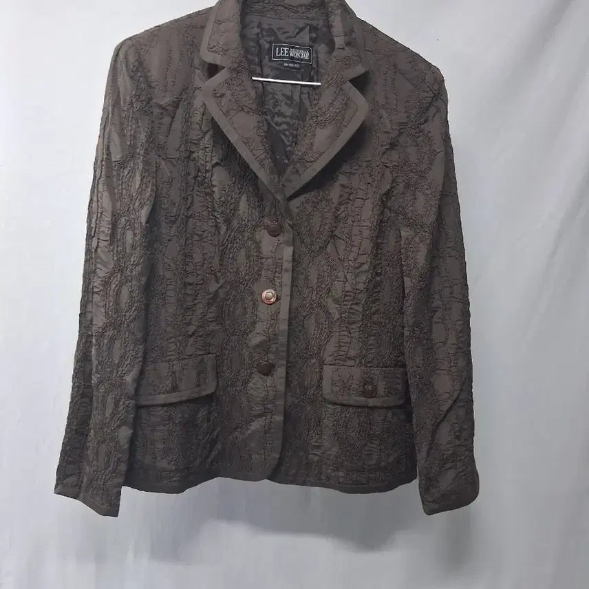[BUNJANG] LEE WINSTAE Brown Textured Lightweight Jacket / LEE WINSTAE 시원한 소재 자켓77
