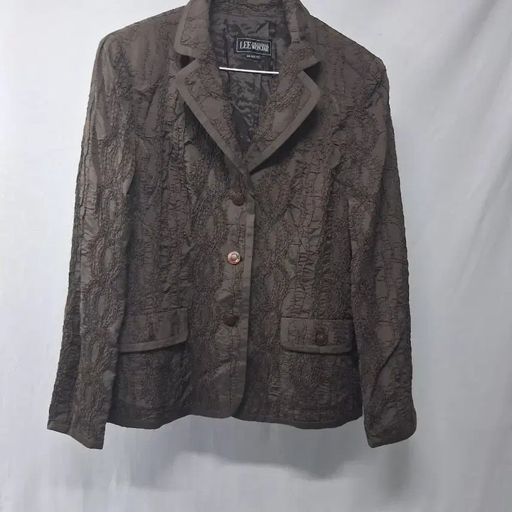 [BUNJANG] LEE WINSTAE Brown Textured Lightweight Jacket / LEE WINSTAE 시원한 소재 자켓77