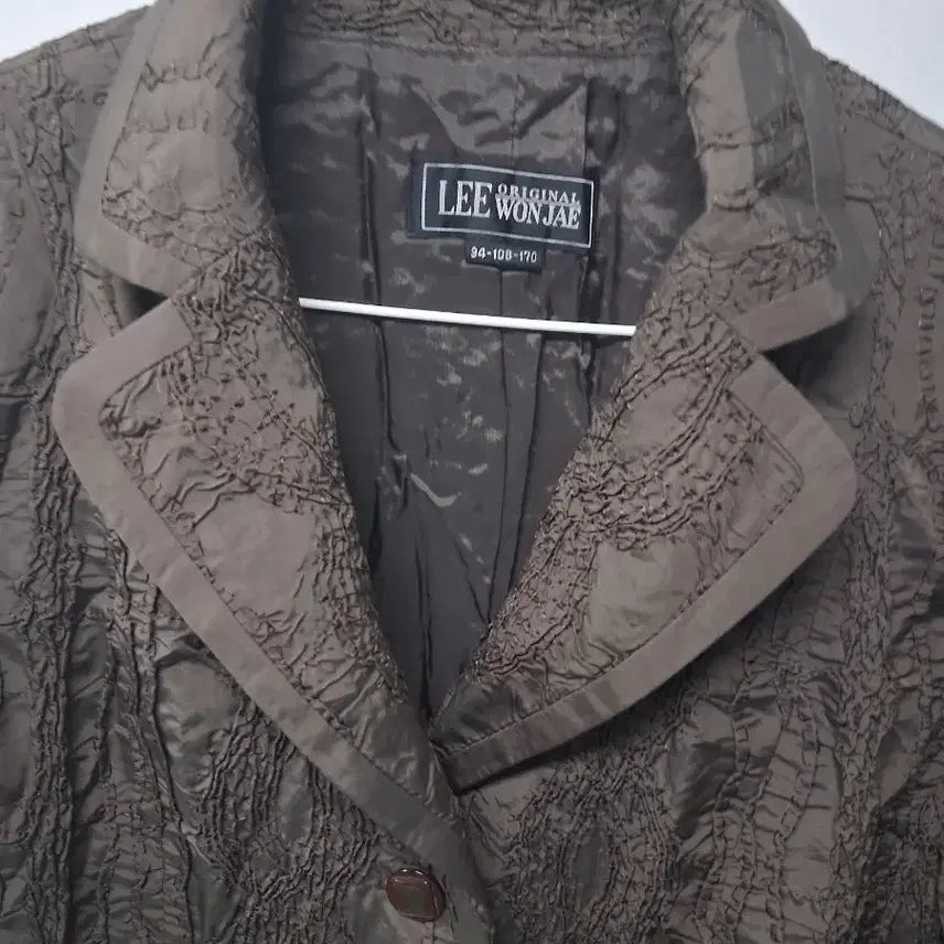 [BUNJANG] LEE WINSTAE Brown Textured Lightweight Jacket / LEE WINSTAE 시원한 소재 자켓77